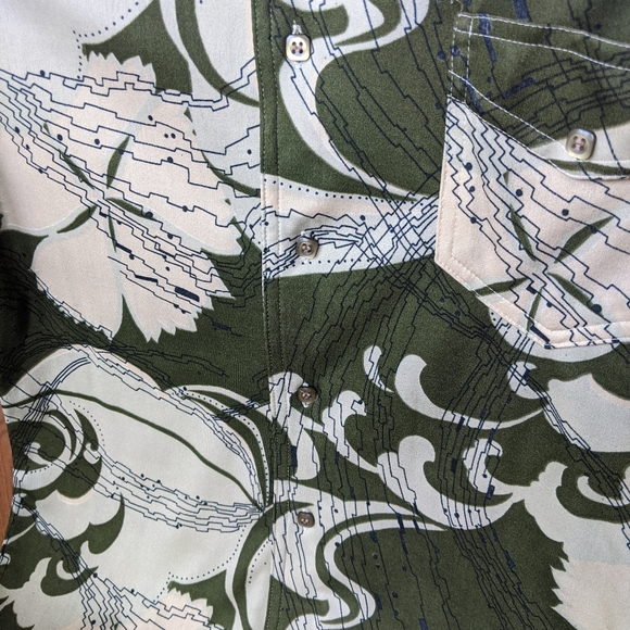 INSANE VINTAGE PSYCHEDELIC/MOD SHIRT - Picture 6 of 6